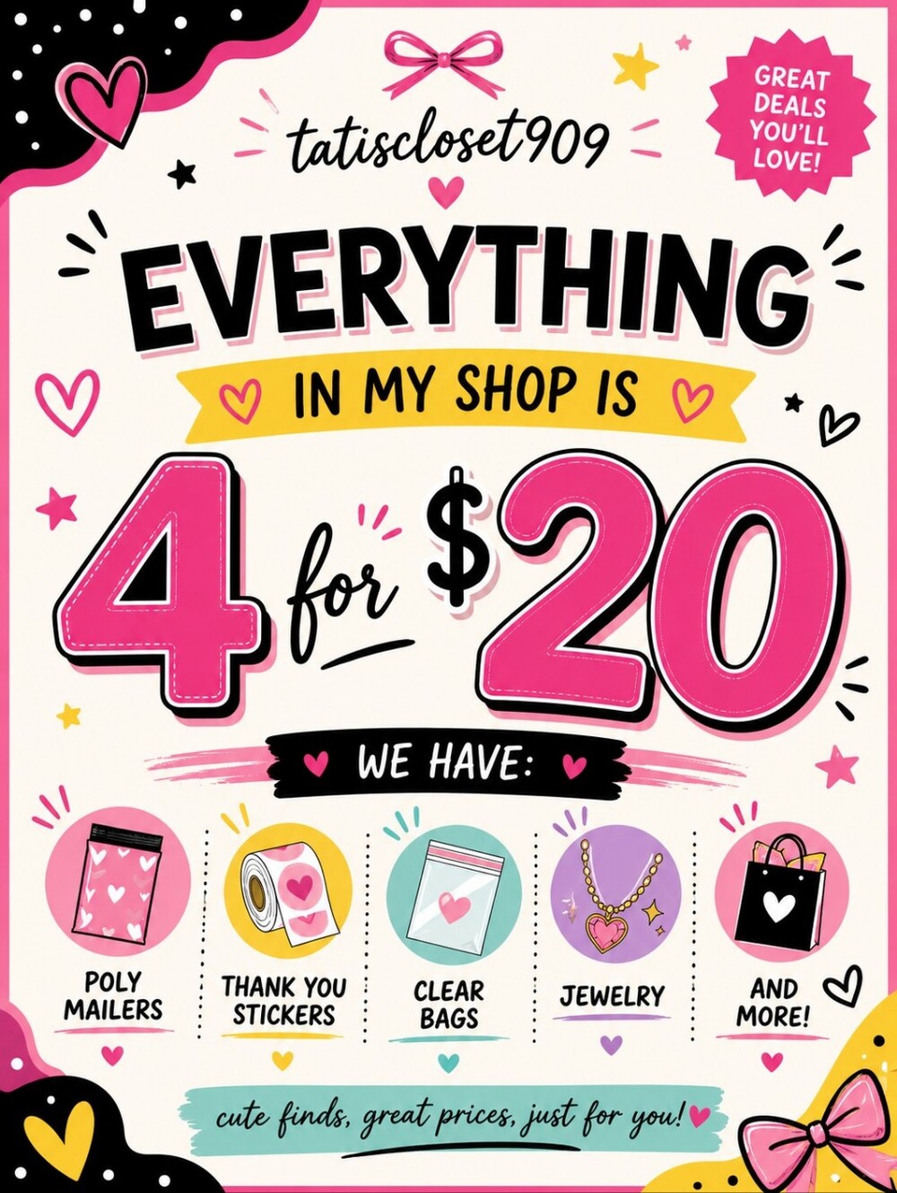 Pink Promotional Print - Decorative Sign